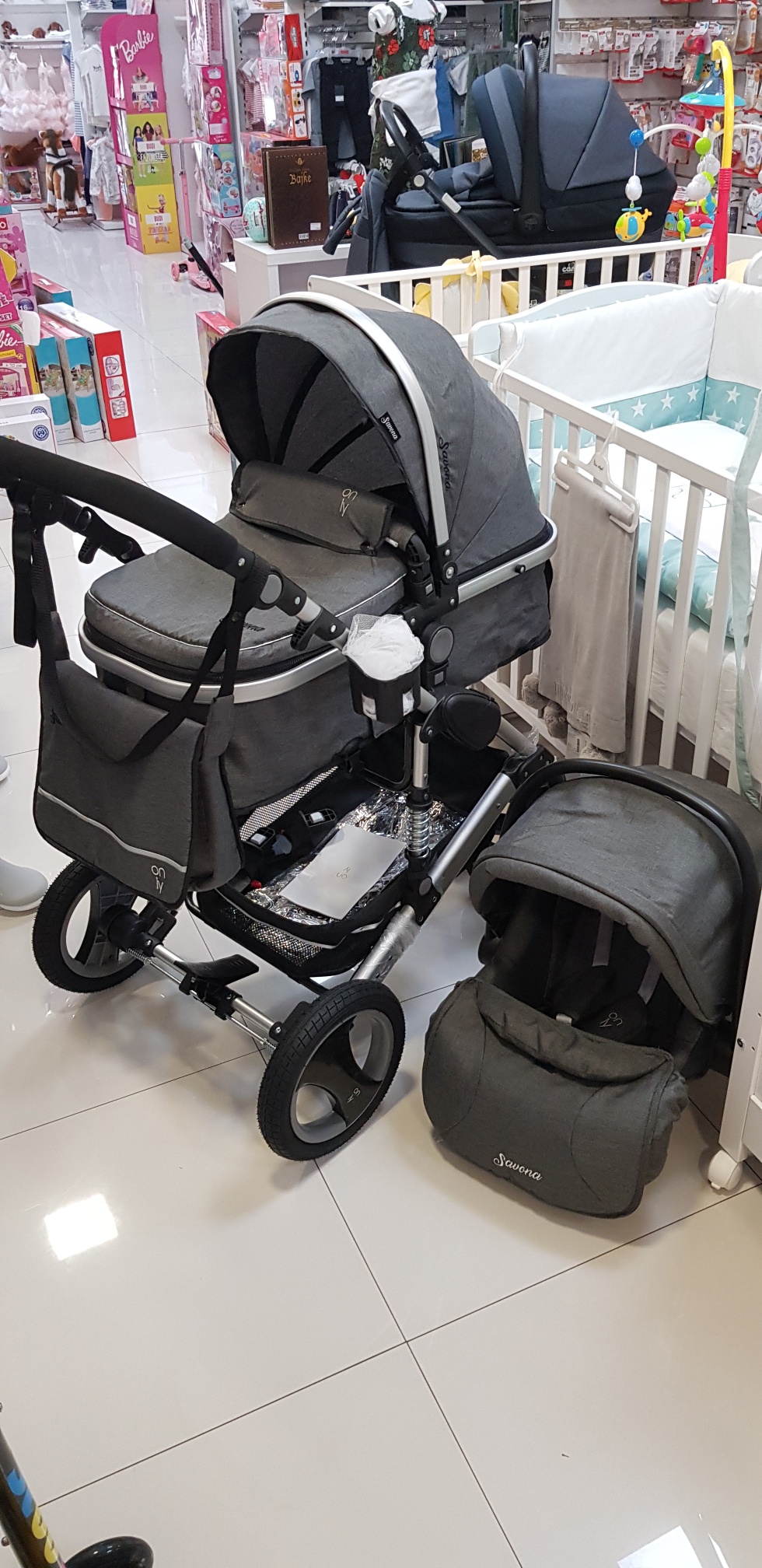 Kolica Only Savona 3u1 tamno siva Piccolo Mondo