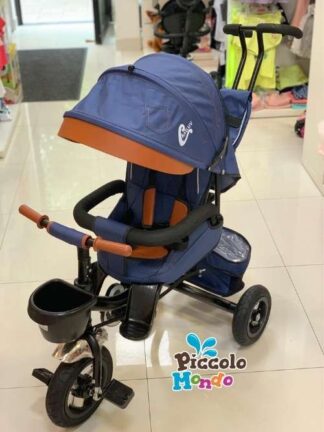 Tricikl sa rotirajućim sedištem plavi - Piccolo Mondo Valjevo