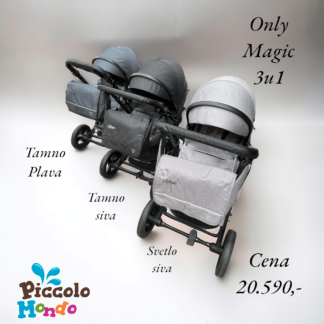 Kolica za bebe Only Magic 3u1 crna