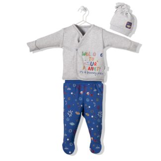 Bebetto set za bebe dečake plava L23Z808