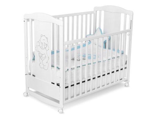 Krevetac za bebe Lux-beli bez fioke