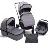 Kolica za bebe Only Alfa 3u1 Premium - Siva