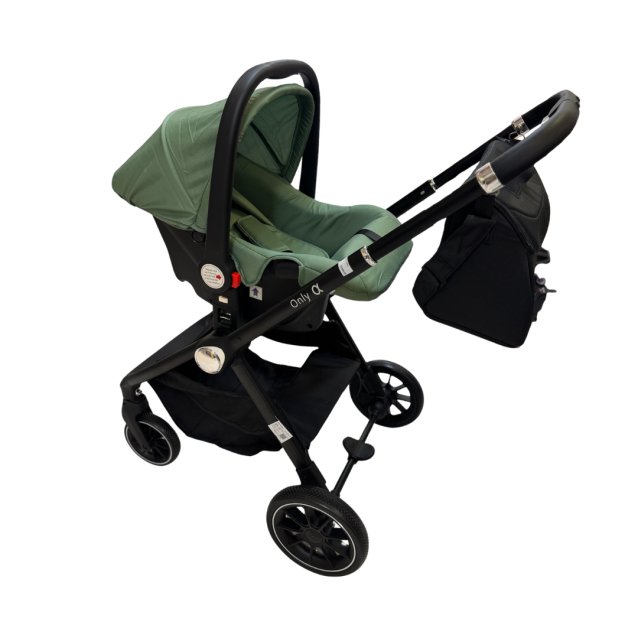 Kolica za bebe Only Alfa 3u1 green
