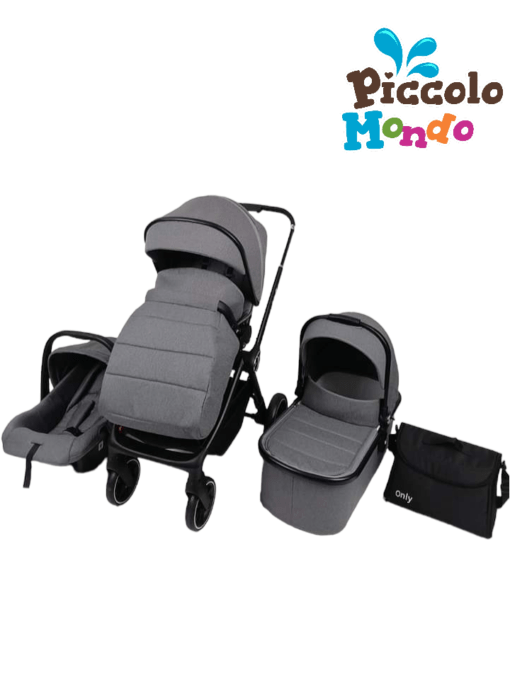 Kolica za bebe Only Alfa 3u1 grey