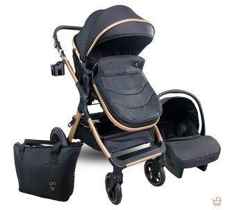 Only X1 Kolica za bebe 3u1-Black