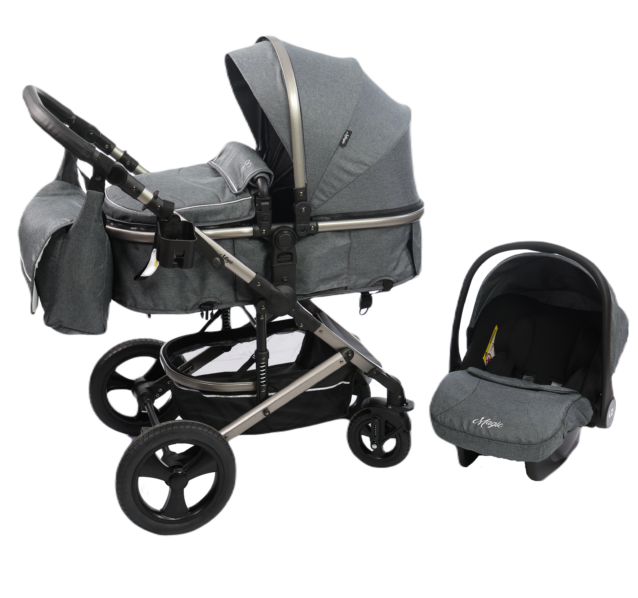 Only Magic Kolica za bebe 3u1 od 0-36meseci-Tamno siva-teget