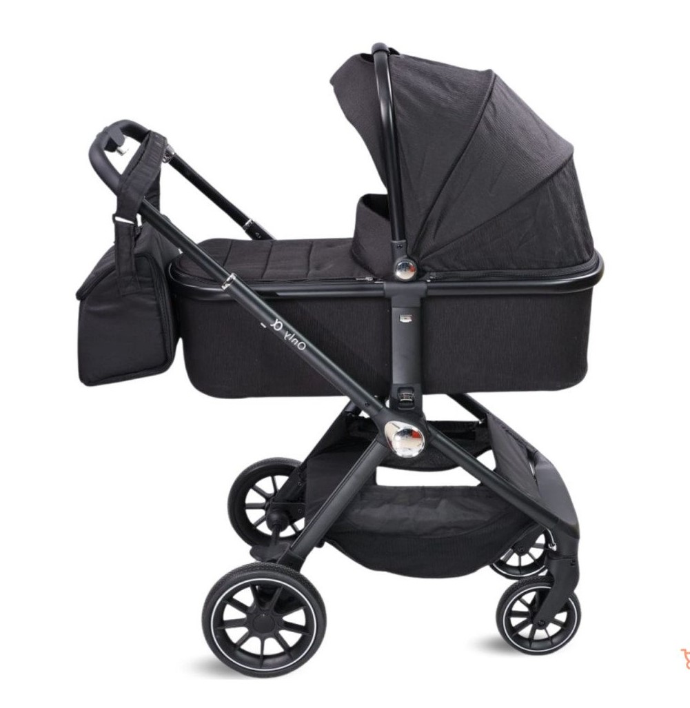 Kolica za bebe Only Alfa 3u1 Premium - Crna