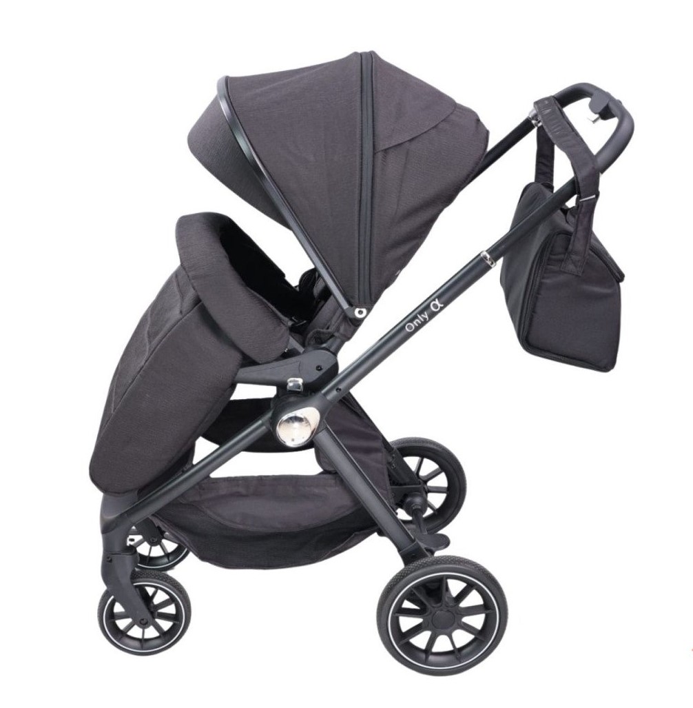 Kolica za bebe Only Alfa 3u1 Premium - Crna