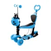 Trotinet 5u1 Scooter - Bubamara (sa svetlećim točkovima) - Plavi