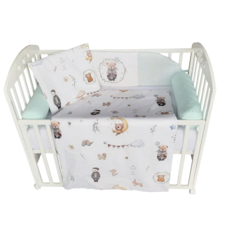 POSTELJINA KOMPLET-Retro mede mint