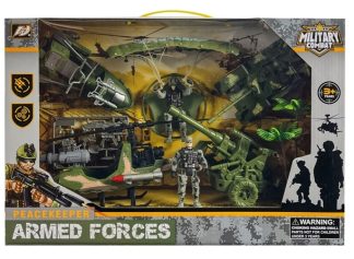 Vojni set - helikopter, tenk, padobranac