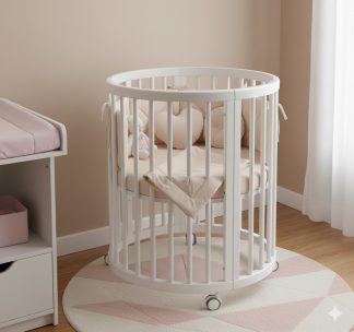 Only Dream Krevetac okrugli za bebe - 9u1