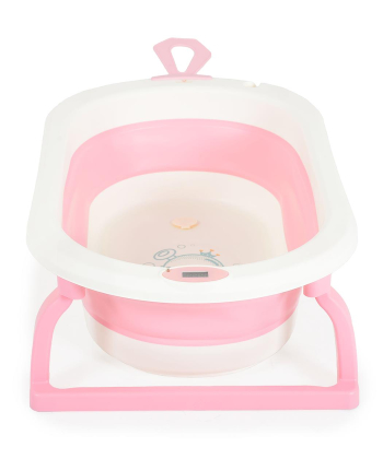 Cangaroo sklopiva kadica za bebe sa digitalnim termometrom Terra Pink