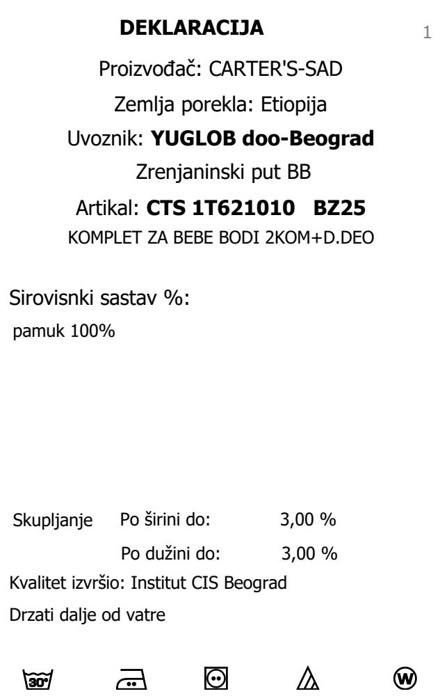 Carter's trodelni komplet za bebe dečake BZ251T621010