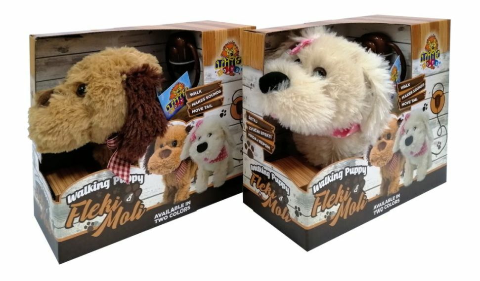 Plišana kuca Fleki,Moli koja šeta i laje