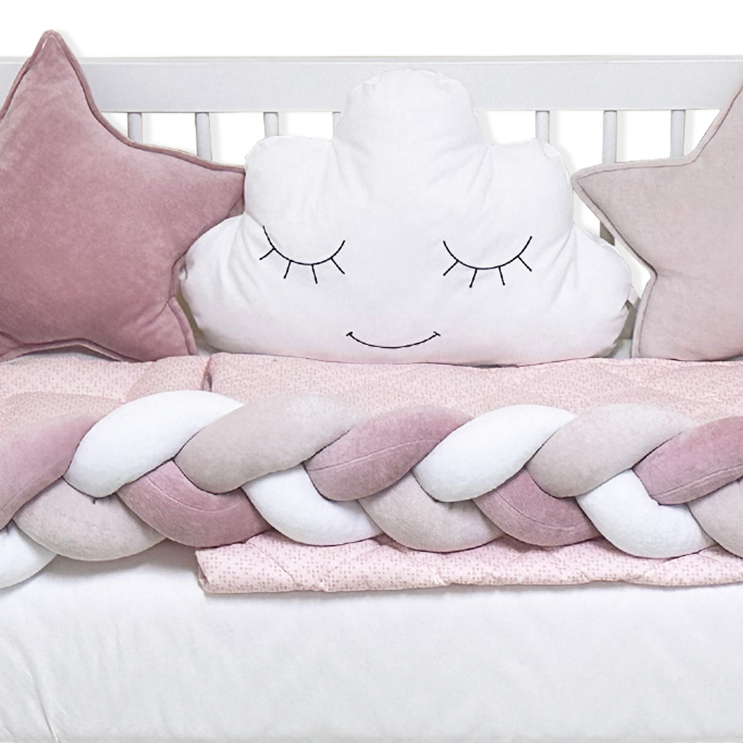 Komplet Bambino – puder roze LUX - Slika 3