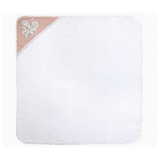 Peškir sa kapuljačom Tri drugara u Parizu- belo roze