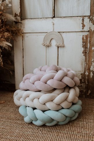 PLIŠ PLETENICA-TAMNA MINT