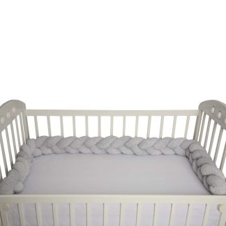 PLIŠ PLETENICA-SIVA