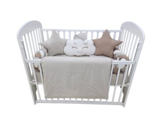 POSTELJINA komplet- trobojna pletenica