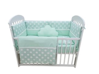 POSTELJINA komplet- Mint tufne