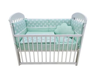 POSTELJINA komplet- Mint tufne