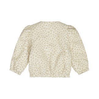 Dirkje Letnji kaput za devojčice u prljavo-beloj boji sa panter printom, vodootporan 1