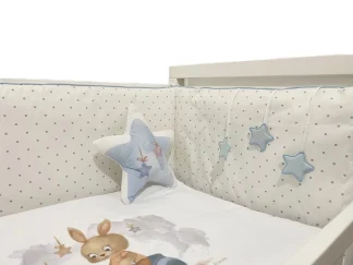 POSTELJINA komplet-Zeka na motoru plava