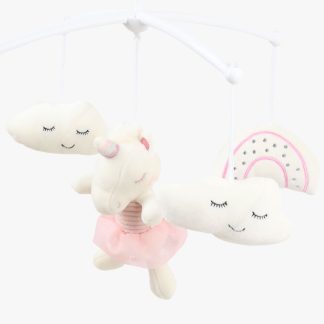 Plišana muzička igračka vrteška za krevetac