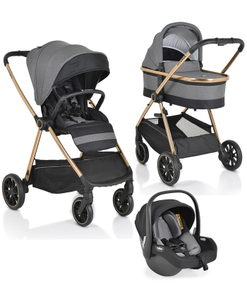 Cangaroo-Hydra-kolica-za-bebe-3u1-sa-iSize-auto-sedistem-Grey_1
