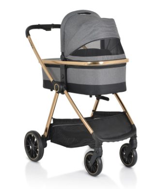 Cangaroo-Hydra-kolica-za-bebe-3u1-sa-iSize-auto-sedistem-Grey_1