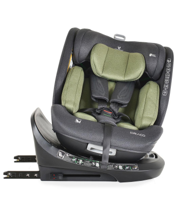 Cangaroo Draco Roto 360 i-Size Isofix auto sedište za bebe 40-150 cm - Olive Green - Slika 5