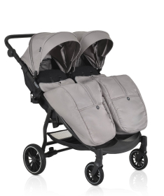 Moni kolica za blizance TwinGo Silver