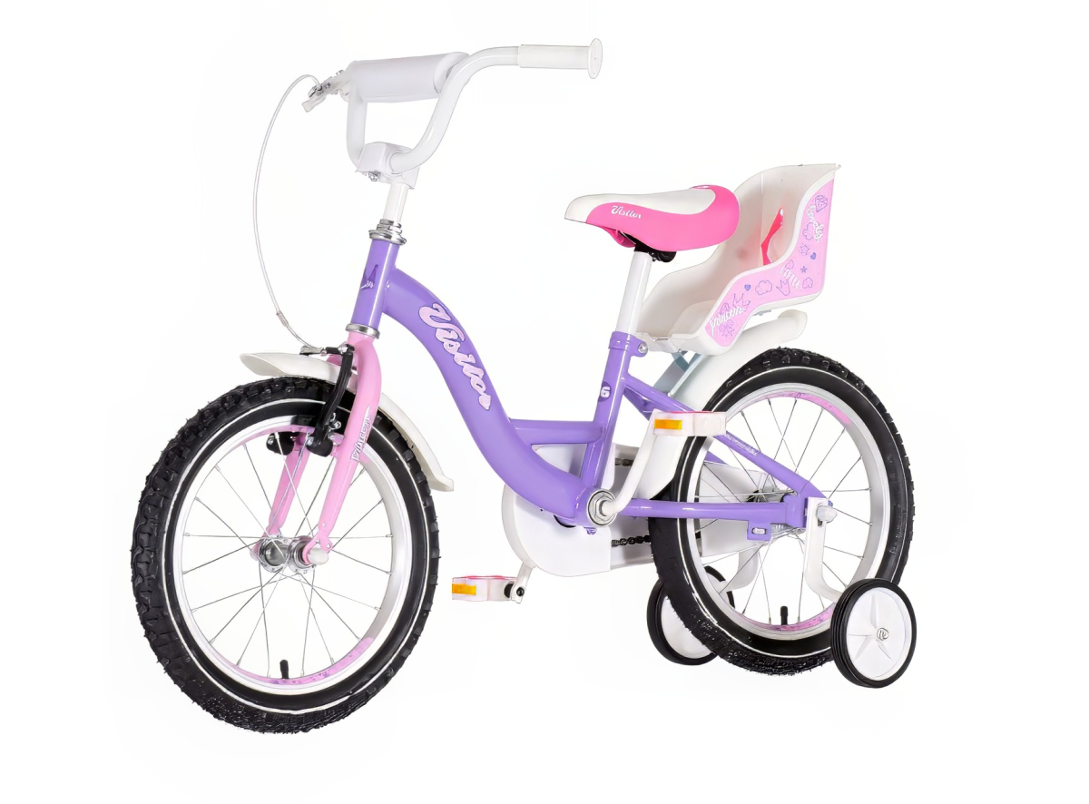 BICIKL KIDS VISITOR LILOO 16" 9" V-BRAKE KONTRA 105-125CM (16") LJUBIČASTO ROZE PERLA