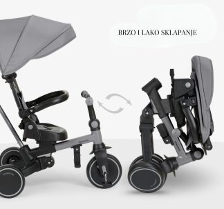 Kikka Boo Aluma tricikl 8u1 Grey