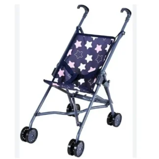 Kolica za lutke – Star blue pink