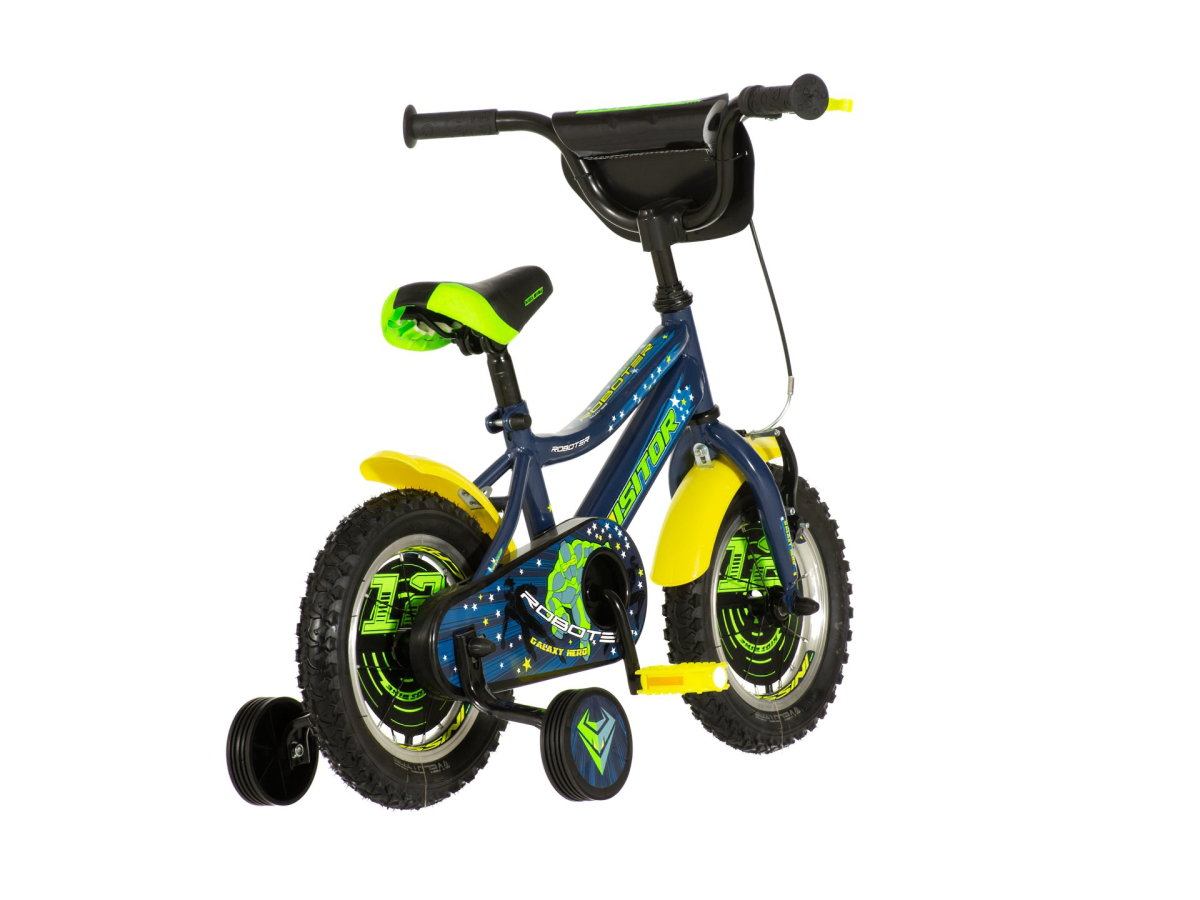 BICIKL KIDS VISITOR ROBOTER 12" 8" V-BRAKE KONTRA 95-115CM PLAVI PERLA