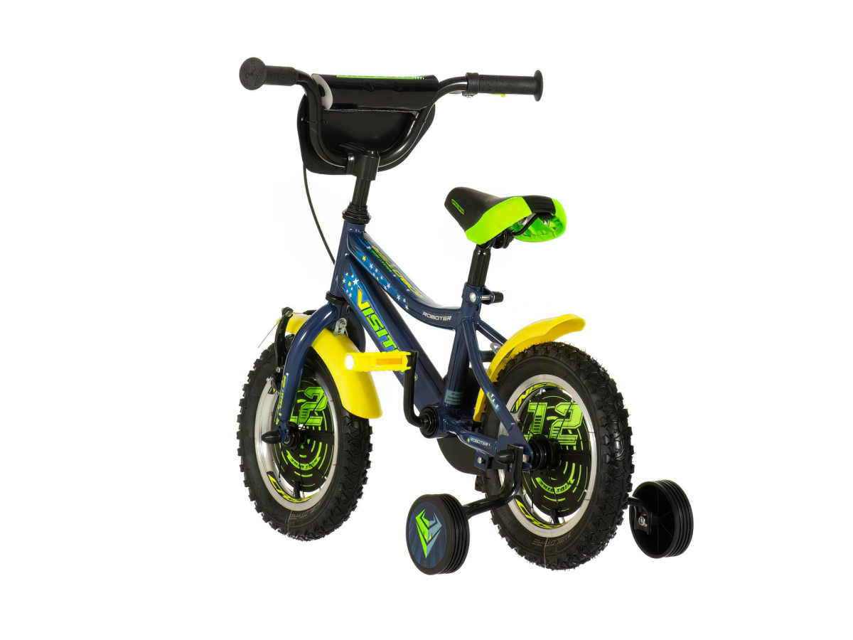 BICIKL KIDS VISITOR ROBOTER 12" 8" V-BRAKE KONTRA 95-115CM PLAVI PERLA