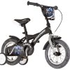 BICIKL KIDS VISITOR TRUCK 12" 7" V-BRAKE KONTRA 95-115CM CRNO SIVI