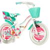 BICIKL KIDS VISITOR ICECREAM 16" 9" V-BRAKE KONTRA 105-125CM BELO TIRKIZ PERLA