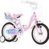 BICIKL KIDS VISITOR KITTY 16" 9" V-BRAKE KONTRA 105-125CM (16") ROZE