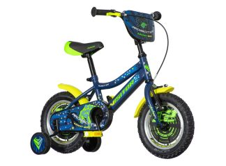 BICIKL KIDS VISITOR ROBOTER 12" 8" V-BRAKE KONTRA 95-115CM PLAVI PERLA