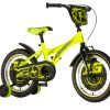 BICIKL KIDS VISITOR PLAYER 16" 9" V-BRAKE KONTRA 105-125CM (16") NEON ŽUTI UV