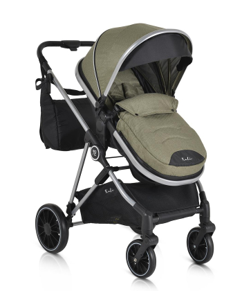Moni Kali kolica za bebe 3 u 1 do 22 kg Olive Green - Slika 2