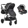 Moni Kali kolica za bebe 3 u 1 Black