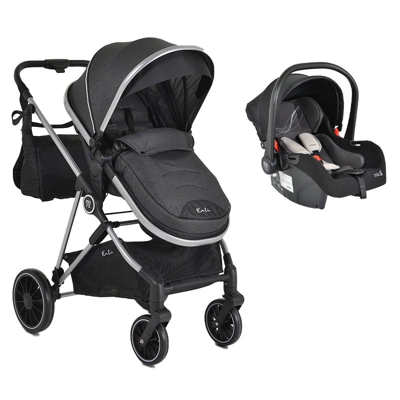 Moni Kali kolica za bebe 3 u 1 Black