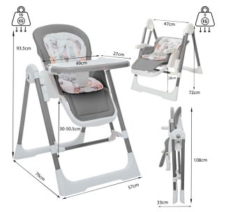 Višepoložajna 2u1 hranilica-ljuljaška za bebe
