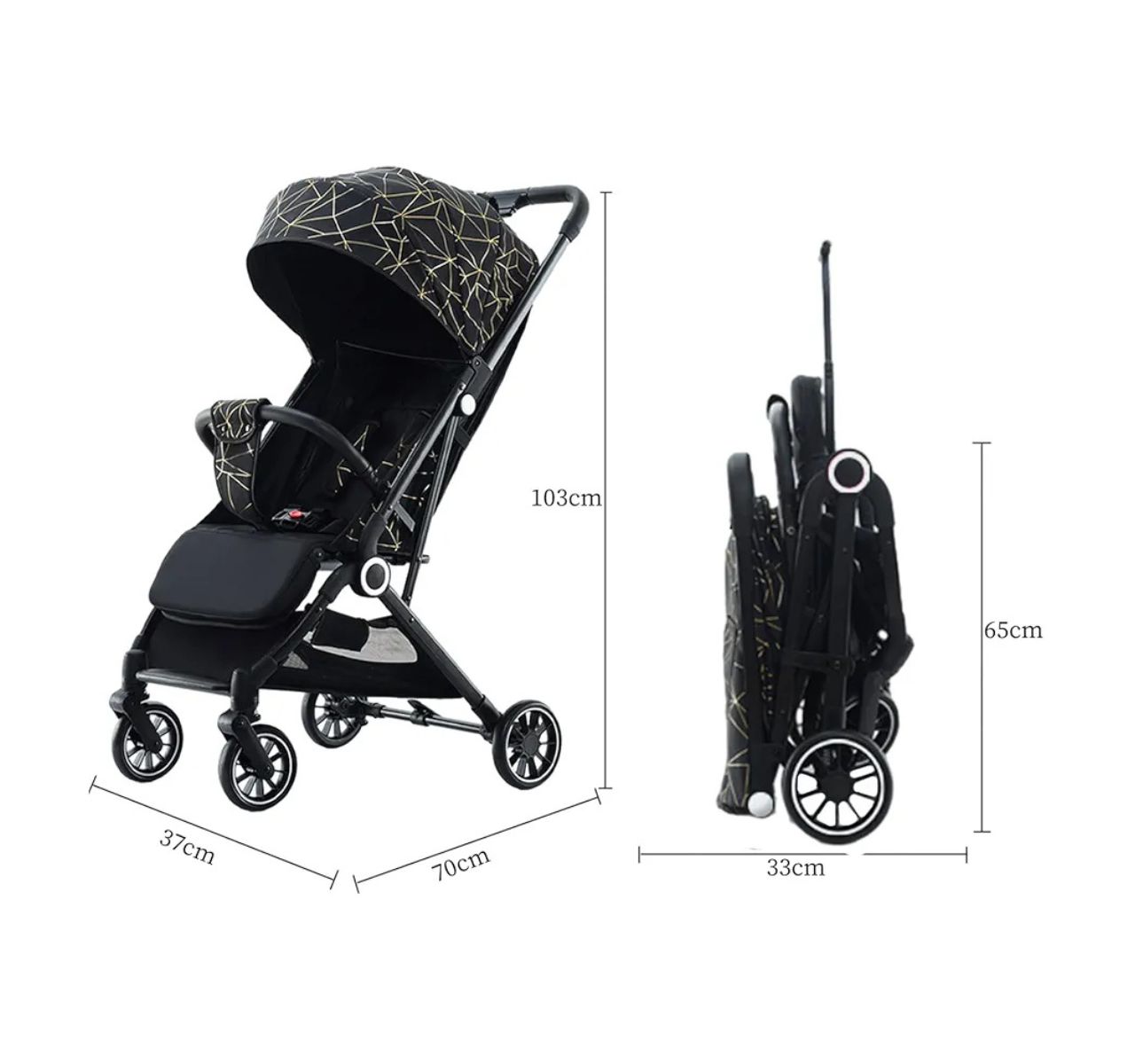 Only X5 kolica za bebe - Gold&Black