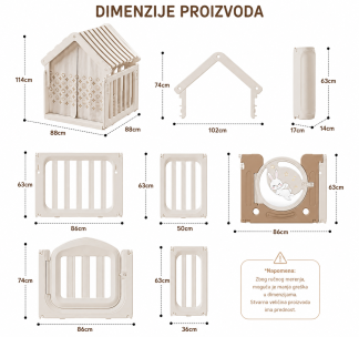 Only ogradica za igru sa kucicom