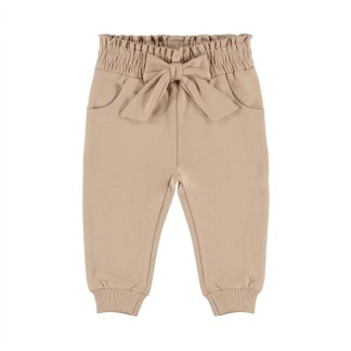 Dirkje pamučne pantalone sa mašnom za devojčice